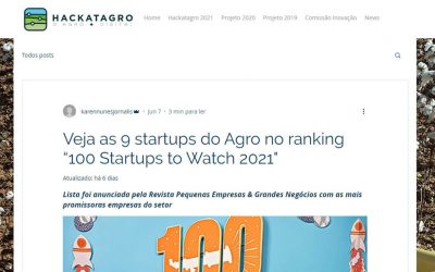 Hackatagro – Veja as 9 startups do Agro no ranking “100 Startups to Watch 2021″